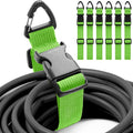 6 Pack 17 Inch Adjustable Extension Cord Holder Organizer with Triangle Clips for Garage Organization and Storage Heavy Duty Extension Cord Hanger for Men Workshop (Green)