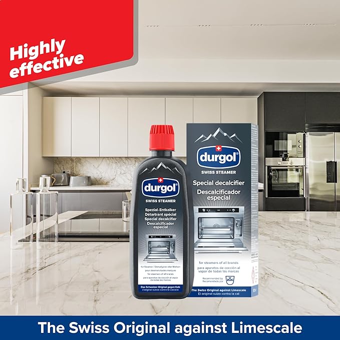 Durgol Swiss Steamer, Descaler and Decalcifier for All Brands of Steamer Ovens, 16.9 Fluid Ounces