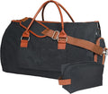 Convertible Garment Duffel Bag for Travel, Large Carry On Weekender Bag with Hanging Clothes Feature, Overnight Travel Duffle Bag for Women with Shoe Compartment (Black)
