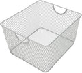 YBM HOME Kitchen Pantry Organizer Wire Basket for Shelves, Cabinets, Pantry, Countertop, Mesh Open Storage Bin Metal Basket for Organizing Food Supplies (24, 10x9x6)