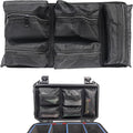 LAFENLIN UPGRADED Lid Organizer for Pelican Vault V525 Case, 5 Thick Mesh Pockets Storage Organizer,Fits Camera Cases,Diving Dry Boxes,Hard Cases & Toolboxes,Includes Hook and Loop,Durable(No Screws)