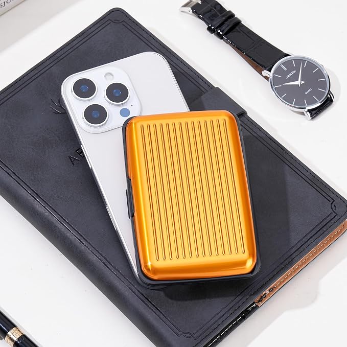 Women Credit Cards Holder,RFID Blocking Protection Aluminum Metal Wallet for Men Women Business Card Holder