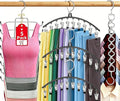 5Pcs Legging Organizer for Closet Tank Top Pant Hanger Space Saving | 3 Leggings Hangers with 30 Clips for Pants 1 Tank Top Hanger 1 Metal Magic Space Saving Hangers Closet Organizers and Storage