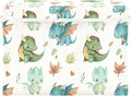 Dragon Watercolor Storage Bins with Lids and Carrying Handle,Foldable Storage Boxes Organizer Containers Baskets Cube with Cover for Home Bedroom Closet Office