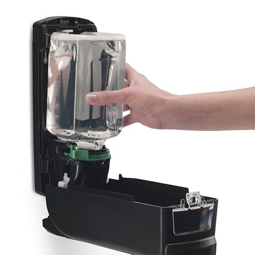 GOJO ADX-12 Push-Style Foam Hand Soap Dispenser, Black, for 1250 mL GOJO ADX-12 Foam Hand Soap Refills (Pack of 1) - 8886-06