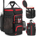 Baseball Bucket Bag, Softball Coaches Bags Fit 6 Gallon Buket | Baseball Coaching Accessories Organizer with Anti-Slip Bottom & Multiple Pockets for Bat, Gloves, Scoreboards
