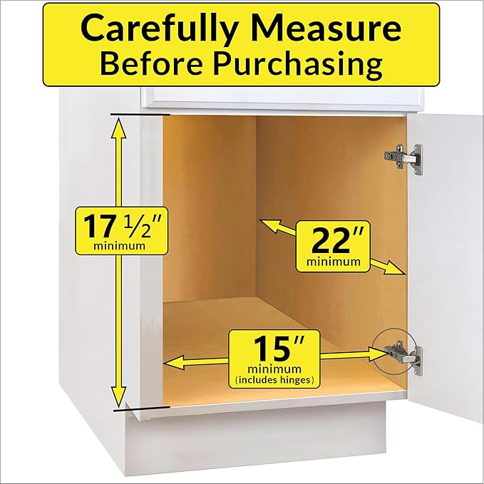 LYNK PROFESSIONAL® SELECT™ Pull Out Cabinet Organizer - 14" x 21" - Slide Out Cabinet Organizer for Kitchens - Sliding Shelves - Pull Out Drawer, Pots and Pans Storage - Lifetime Ltd Warranty - 2 Tier