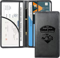CoBak Car Registration and Insurance Holder | Vehicle Glove Box Organizer, Auto Truck Compartment Document Case with Magnetic Closure for Insurance & Driver License