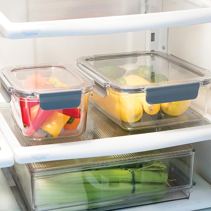 Oggi Clarity Leak-Proof Airtight Food Storage Container - Ultra clear, BPA free, Sealable Container with Lid, Ideal for kitchen storage, Kitchen Organization, Perfect Meal Prep Containers. 135oz/4lt