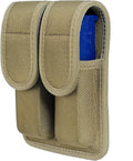 Molded Double Mag Pouch Holster with Double and Single Stack Magazines .380, 9mm & 40 Cal for S&W M&P Ruger Glock Walther H&K