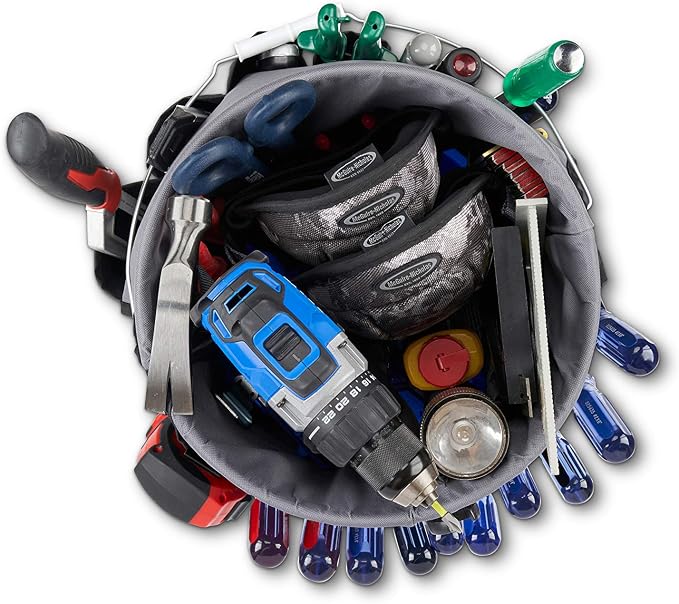 McGuire-Nicholas Bucket Organizer | Tool Organizer with 36 Pockets Designed for 5 Gallon Bucket