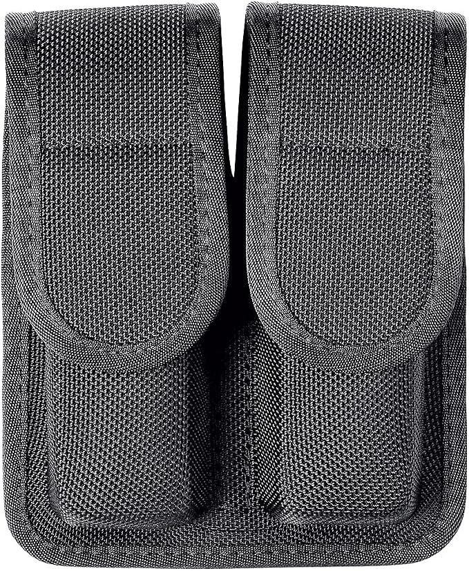 Molded Double Mag Pouch Holster with Double and Single Stack Magazines .380, 9mm & 40 Cal for S&W M&P Ruger Glock Walther H&K