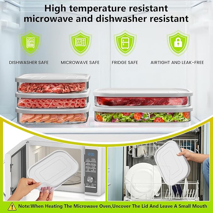 Refrigerator organizers and storage,deli Meat Container for Fridge,Stackable Food Storage Boxes with Lid for Cold Cuts,Bacon Lunch Meat Container for Refrigerator,3PCS,BPA Free