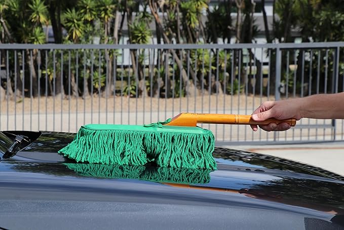 California Car Duster 2-Piece Detailing Combo Kit with Wood Handles 66442
