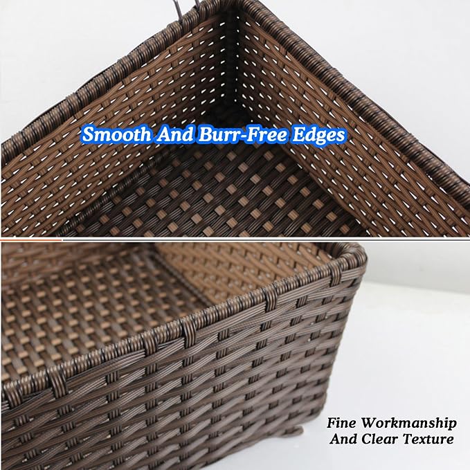 Pull Out Hanging Drawer,Rattan Under Shelf Storage Basket,Sliding Stackable Storage Bins,Adjustable Width 864-924mm,for Kitchen Bathroom Cabinets(Color2)