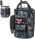 Baseball Bucket Bag 6 Gallon Multi Pockets Softball Coaching Equipment Bag | tactical Baseball Bucket Cover Organizer with padded Seat for Balls, Bat, Gloves, Scoreboards