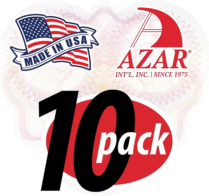 Azar Displays 122013 Self Adhesive Clear Acrylic Wall Sign Holder Frame 8.5" W x 14" H -Portrait/Vertical, 10-Pack