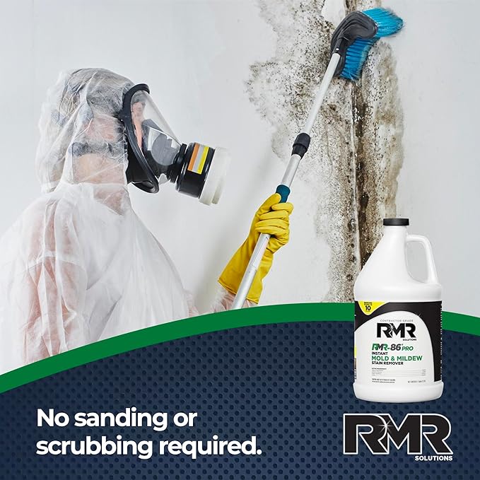 RMR-86 Pro Instant Mold Stain Remover and RMR-141 RTU Disinfectant Cleaner DIY Mold Remover Bundle