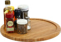 YBM Home Bamboo Wooden Non-Skid Spinner for Kitchen, Pantry, Fridge, Cupboards, or Counter Organizing, Fully Rotating Organizer