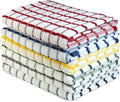 Urban Villa Terry Kitchen Towels 100% Cotton Dish Towels for Kitchen (Set of 6) 20”x30” Dish Cloths Absorbent Kitchen Linen Set with Hanging Loop Perfect for Drying Dishes Cleaning – Multi Color