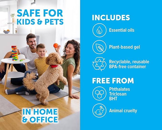 Bright Air 64 oz. Super Odor Eliminator, For Large Spaces, Zesty Lemon & Lime Scent, Case of 2, Odor Eliminator & Air Freshener, Natural Essential Oils, Lasts Up to 120 Days Each
