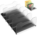 Freezer Organizer,12" Visible Fridge Organizer Rack with Removable Dividers | Freely Adjustable,Easy to Pull Out and Carry Handle, Fits Refrigerator Frozen Meals, Lunch Meat Box, Cheeses, Black