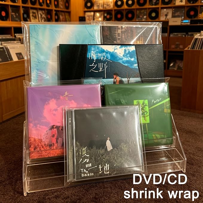 Shrink Wrap Bags, 100 Pcs 7x10 Inch Clear PVC Heat Seal Bag Film for Packaging Books, Soap Sleeve Packaging, Jars, Gifts, DVD/CD Film, Photo Frames, Candles, Bottles, and Homemade DIY Projects