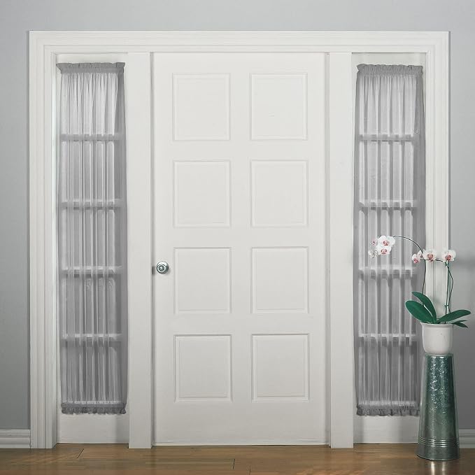 KXLife 2 Pack Spring Tension Curtain Rod for Window 28 to 48 Inch, White | Adjustable Expandable Small Curtain Tension Rods No Drill for Kitchen, Bathroom, Doorway, Cupboard