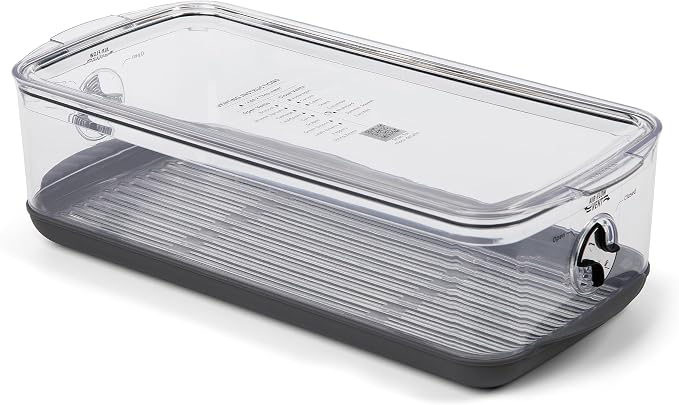 Progressive ProKeeper Stackable Produce ProKeeper Storage Container with Stay-Fresh Vent System (PKS-917 (5.7qt Long Produce))