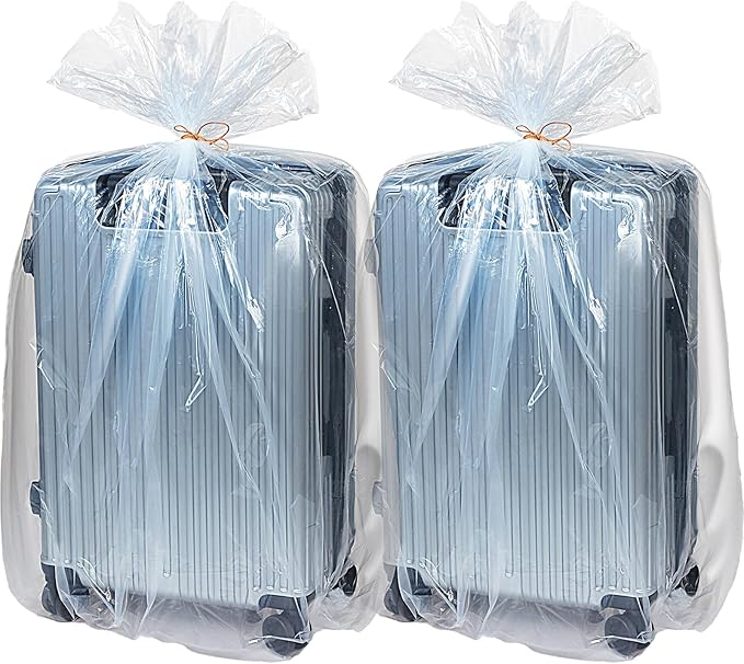 Fainne 10 Pack Extra Large Clear Plastic Storage Bags 32 x 48 Inch 3.94 Mils Giant Jumbo Moving Flat Plastic Storage Bags for Clothes Packing Luggage Suitcase Furniture Comforter Bike Blanket