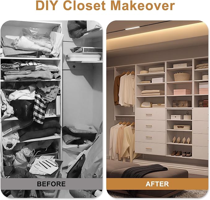 25.5" Single Hanging Closet Module, White MDF Closet Organizer System with Aluminum Hanging Rod, Wall-Mounted Wardrobe Storage for Shirts, Jackets, Bedroom, Walk-In Closet