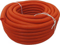 Flexible Polyethylene HDPE Non-Split Corrugated Wire Loom Tubing (Orange, 1/2" Dia. x 100 ft)