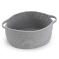 Happyiren Cute Woven Storage Basket with Handle, Baskets for Gifts Empty | Gift Baskets for Birthday Baby Shower Raffle Burr Fundraiser, Decorative Organizer Box for Baby Toy Pet