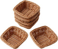 Constructive Playthings Set of Six 5" Square Plastic Woven Baskets for Storage or Sorting