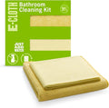 E-Cloth Bathroom Cleaning Kit, Premium Microfiber Cleaning Cloth, Ideal Bathroom, Shower and Bathtub Cleaner, Washable and Reusable, 100 Wash Guarantee