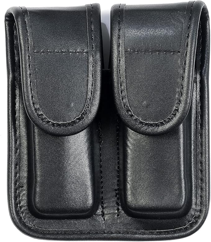 Molded Double Mag Pouch，Tactical Universal Magazine Holder Fits virtually Any 9mm, 40 or .45 Caliber Pistol Mag Single or Double Stack IWB or OWB Mag Pouch