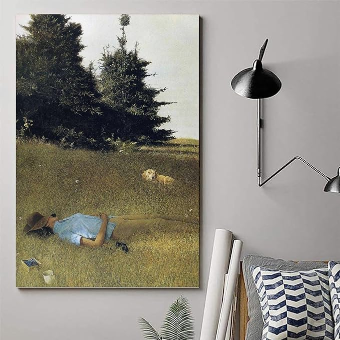 FFYunXia Andrew Wyeth Prints Wall Art Paintings Poster Distant Thunder Wall Art Aesthetic Canvas Painting Picture Living Room Decor Home Unframe 12x18inch(30x45cm)