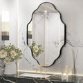 Dorlicecass Wall Mirror for Bathroom - Black Mirror Wall Decor 26" x 46"Modern Mirror Wall Decor with Aluminum Alloy Frame for Bathroom, Bedroom, Living Room, Dining Room, Cloakroom, Entryway