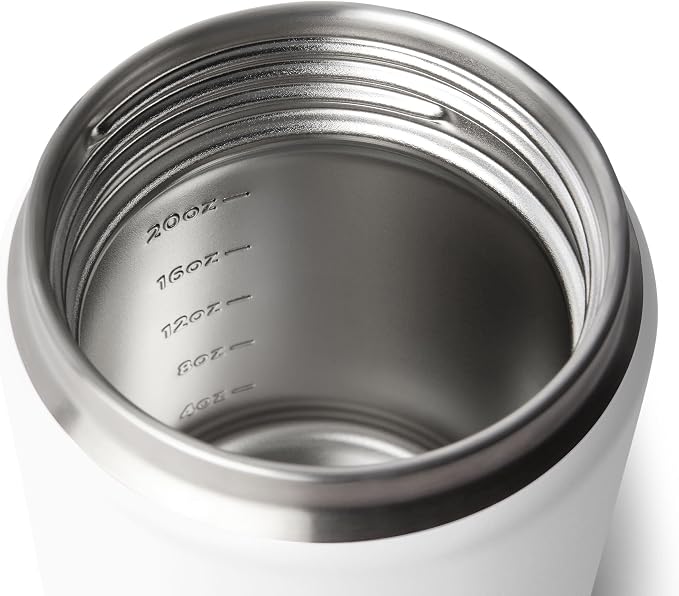 YETI Rambler 24 oz Food Jar, Vacuum Insulated, Stainless Steel, With Airtight Lid, White
