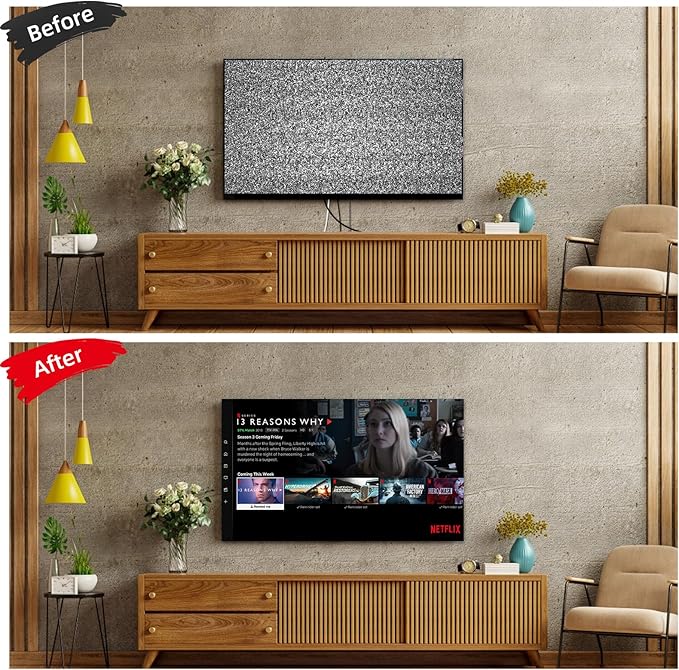 Riozoo TV Wire Hider Kit for Wall Mount TV, White in Wall Cable Management Kit, Includes 2-3/8"(60mm Hole) 2 Pass Throughs and Hole Saw Drill Attachment for Easy Install(Black) (RO-YCX-2P-BK)