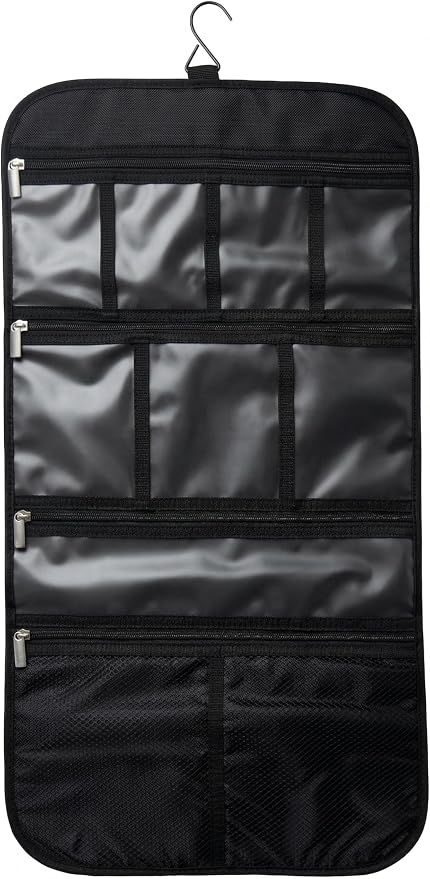 Freegrace Premium Hanging Toiletry Bag for Travel - Cosmetic, Jewelry, Toiletry, Makeup & Accessory Storage Organizer Bag, Large Size for Women & Men