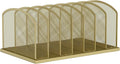 Desk File Organizer Vertical 7 Sections Mesh File Sorter Paper Storage Organizer for Desk, Office Organization File Holder Rack, Gold