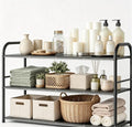 Expandable Pots and Pans Organizer for Kitchen Cabinets, Adjustable Under Cabinet Storage Rack with Pot Lid Holder, 14 Removable Dividers (8 Panels), Multi-Functional Sink & Cookware Storage Organizer