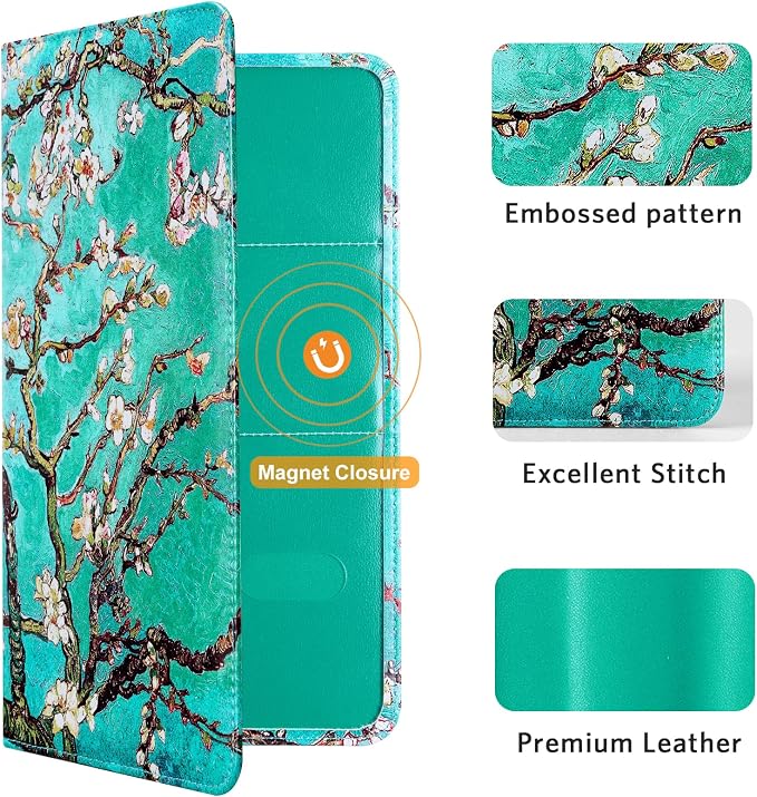 CoBak Car Registration and Insurance Holder | Vehicle Glove Box Organizer, Auto Truck Compartment Document Case with Magnetic Closure for Insurance & Driver License