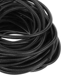 DMiotech 100ft Wire Loom Split Tubing 5/8 Inch(16 Mm) ID, Cord Protectors from Pet Flexible Conduit Cable Management for Office, Home, Garden, Black