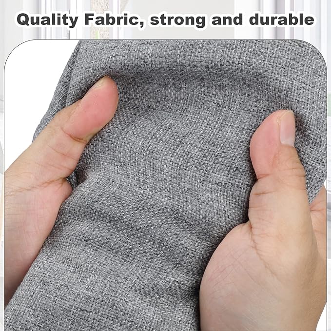 Graciadeco Large 17" 36 Quart Collapsible Stackable Storage Bins with Lids, 1 Pack Grey Foldable Fabric Closet Storage Boxes with Lids, 4 Handles Heavy-duty Linen Cube Baskets for Bedroom