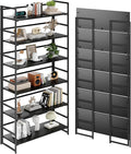 BHG Vintage Multifunctional Folding Bookshelf, No-Assembly Plant Stand Storage Rack Shelves for Home Office