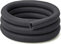 Electriduct Split Wire Loom Tubing Polyethylene Corrugated Flexible Conduit - 3/4" Nominal Size - 500 Feet - Gray