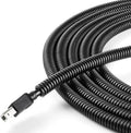 Split Wire Loom 1/4 Inch, 25FT Wire Protector Tubing for Cords | Black Flexible Wire Conduit Cover, Cord Protectors from Pets No Chew Electric Wire Cover