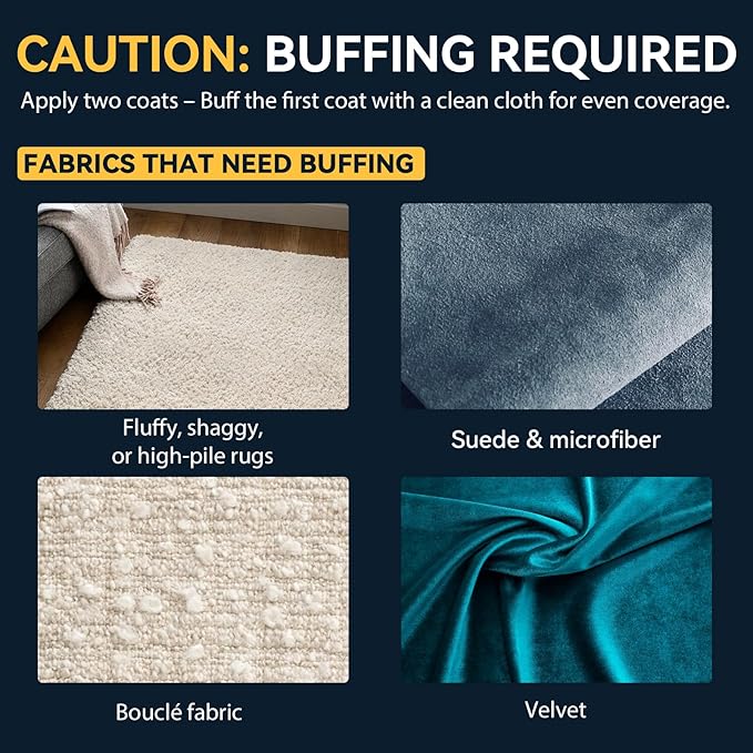 Fabric Protector & Stain Resistant Spray – Non-Toxic Water-Based Upholstery & Carpet Protector for Sofa, Couch, Chairs, Shoes, Rugs, Outdoor Furniture – Waterproof Stain Guard (25.4 Fl Oz)